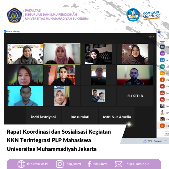 Rapat Koordinasi dan Sosialisasi Kegiatan KKN Terintegrasi PLP Mahasiswa UMJ