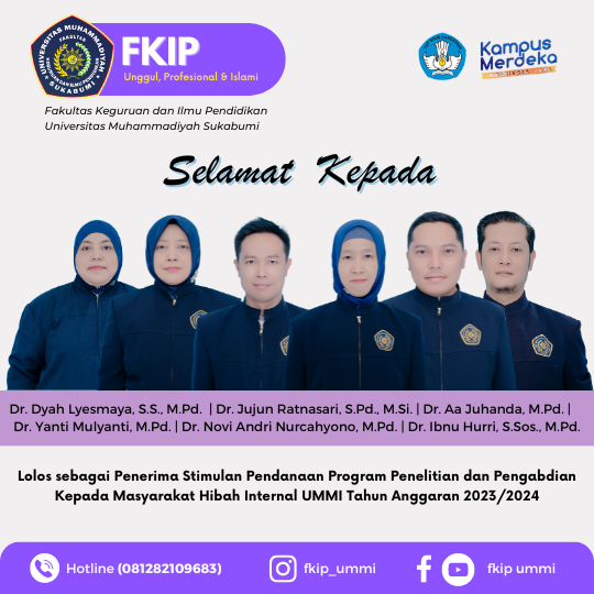 Selamat, Sejumlah Dosen FKIP UMMI Meraih Pendanaan Hibah Internal UMMI