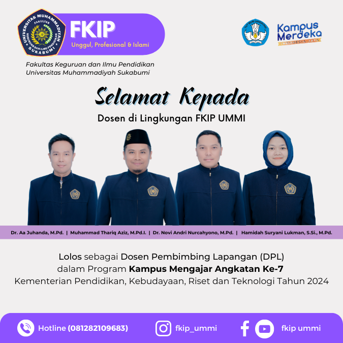 Alhamdulillah Dosen FKIP UMMI Lolos Sebagai DPL KM7